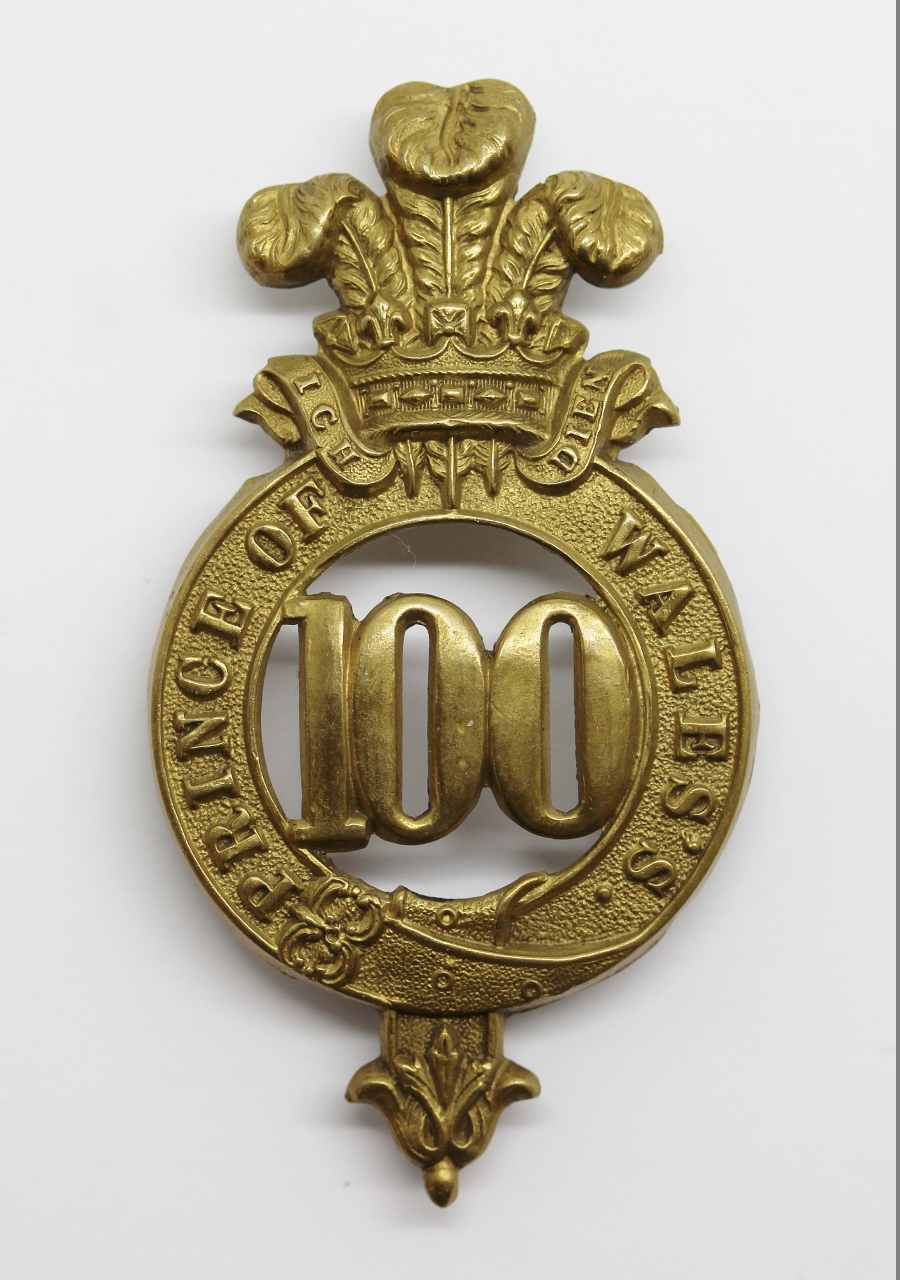 100th (Prince of Wales's) Regiment of Foot Pre 1881 Glengarry Badge