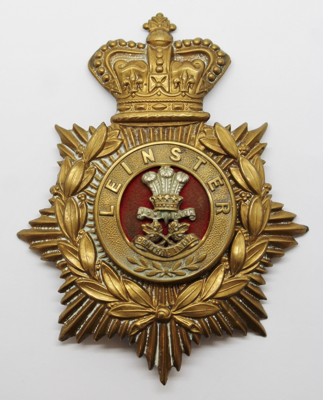 Victorian Leinster Regiment Helmet Plate