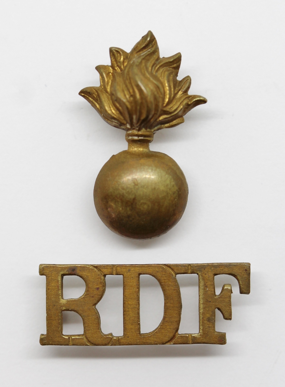 Royal Dublin Fusiliers (R.D.F.) Shoulder Title