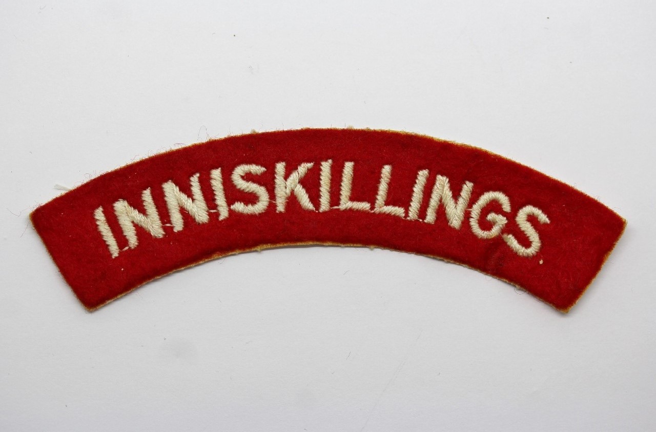 Royal Inniskilling Fusiliers (Inniskillings) Cloth Shoulder Title