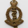 Royal Army Medical Corps (R.A.M.C.) Brass Cap Badge - King's Crown