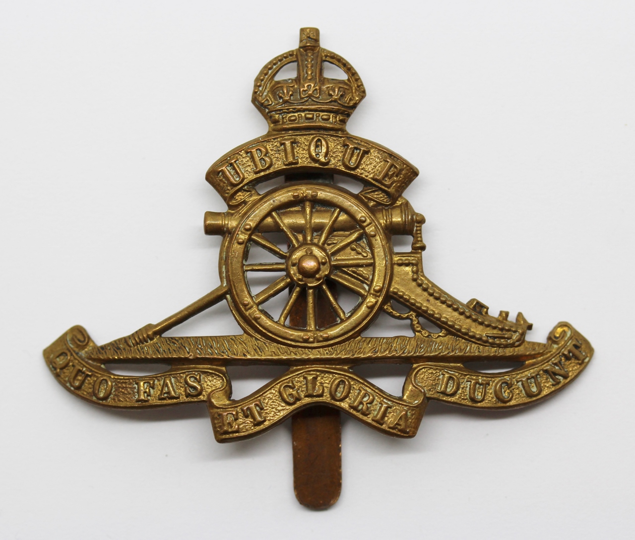 Royal Artillery Cap Badge - King's Crown