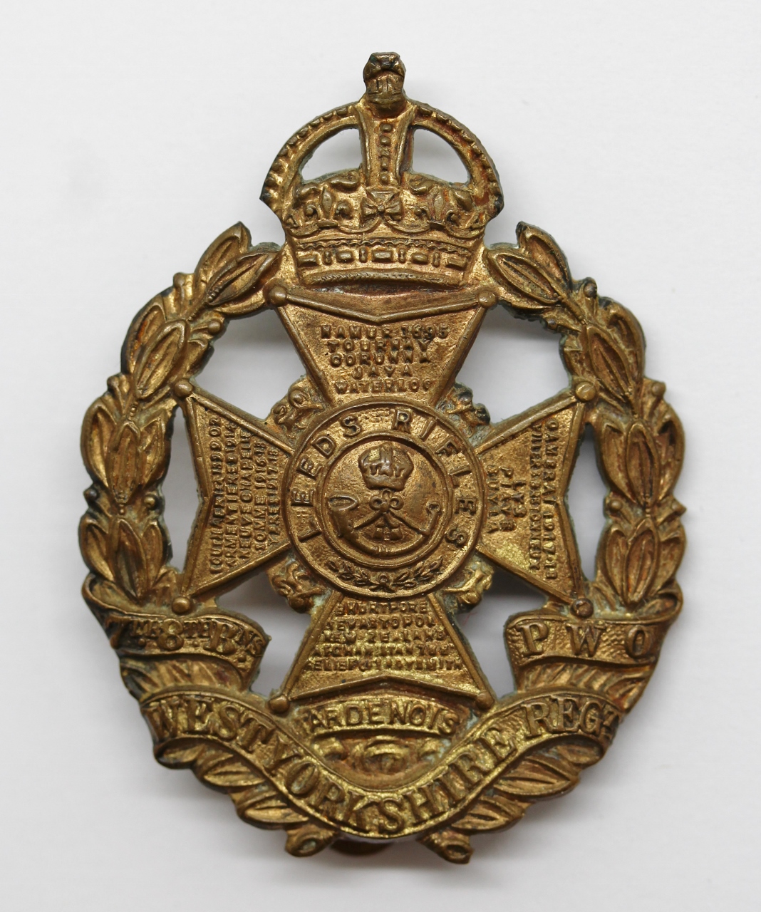 7th/8th Bn. (Leeds Rifles) P.W.O. West Yorkshire Regiment Cap Badge