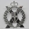 London Territorials Anodised (Staybrite) Cap Badge - Queen's Crown