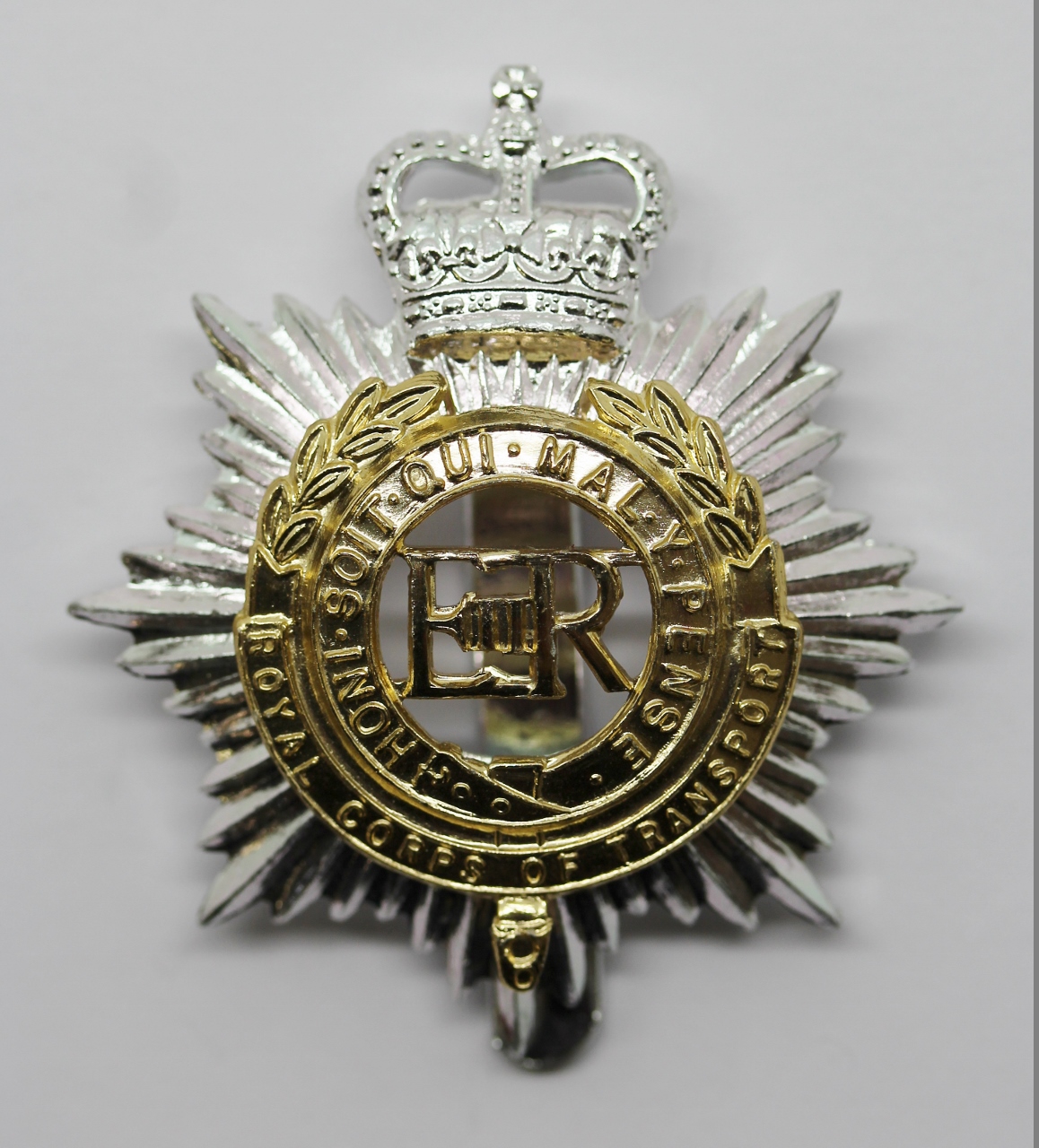 Royal Corps of Transport Anodised (Staybrite) Cap Badge