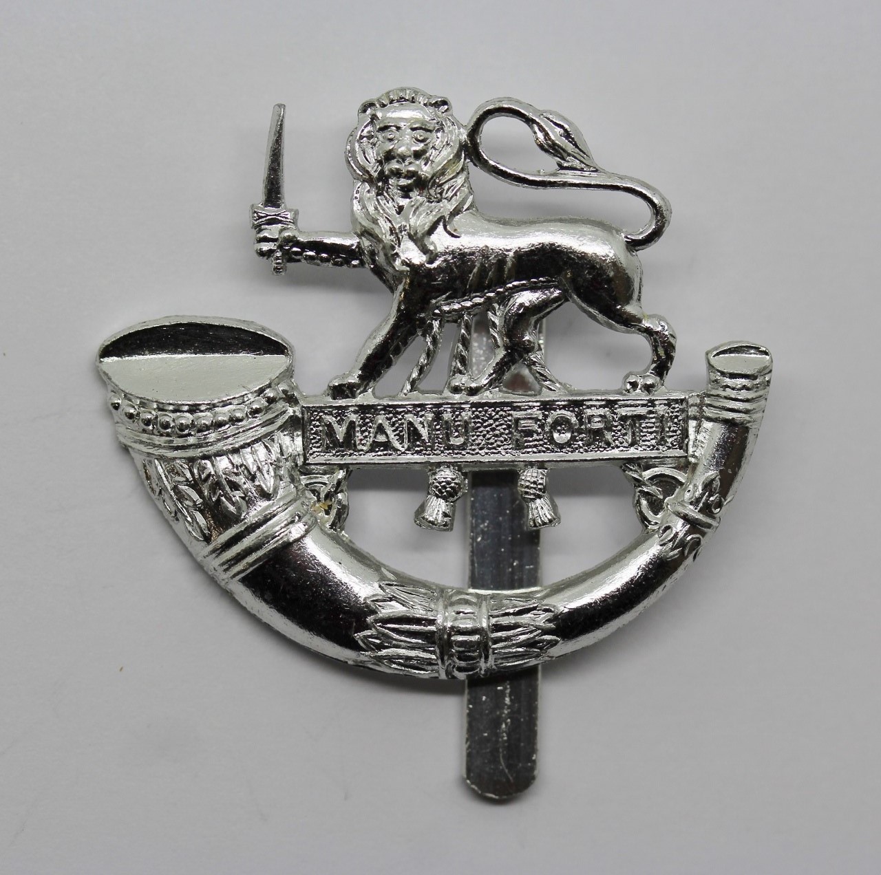 Hereford Light Infantry Anodised (Staybrite) Cap Badge