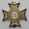 Light Dragoons Anodised (Staybrite) Cap Badge