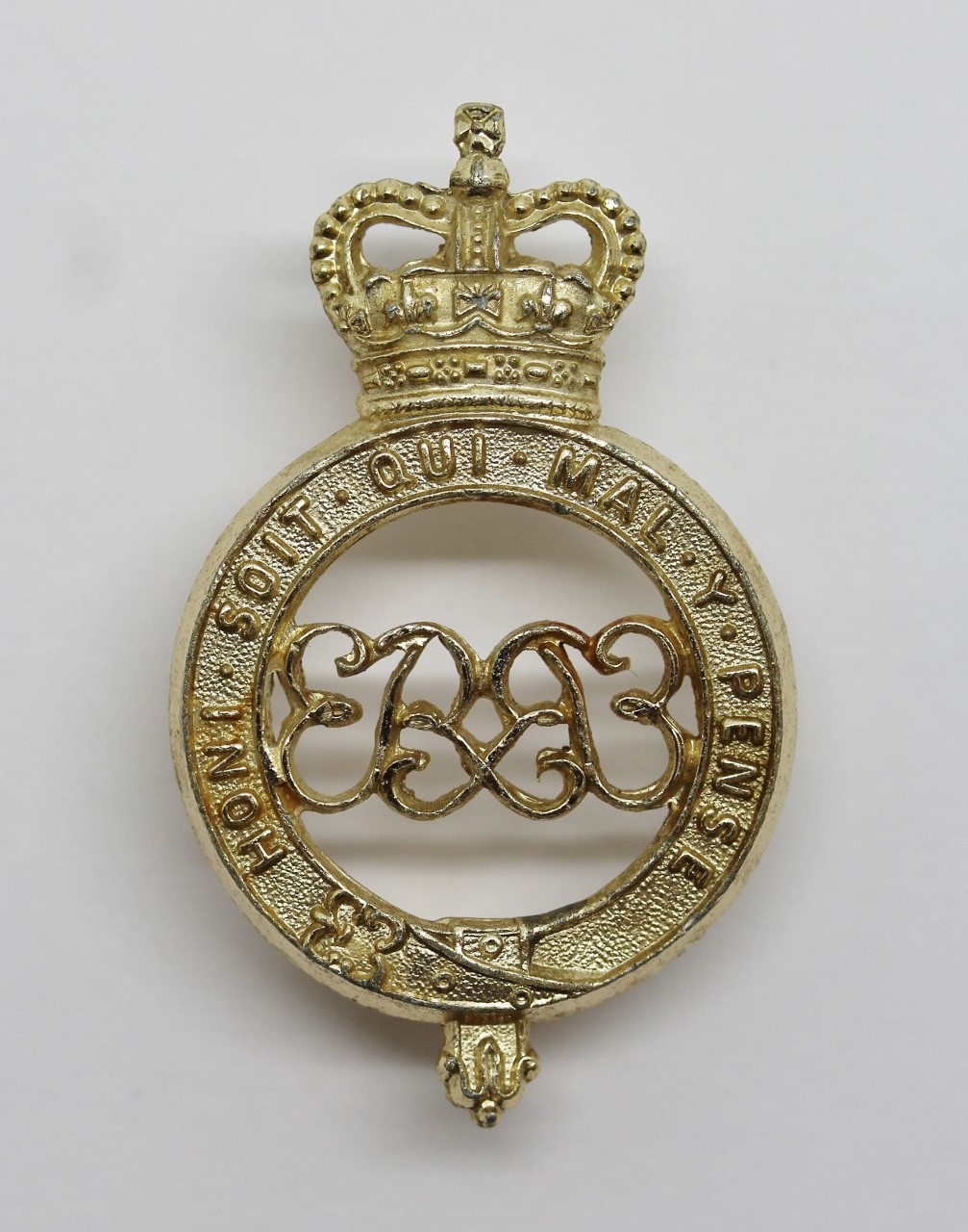 Grenadier Guards Anodised (Staybrite) Shoulder Badge - Queen;s Crown