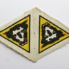 Pair of Uncut WW2 79th Armoured Division Printed Formation Signs