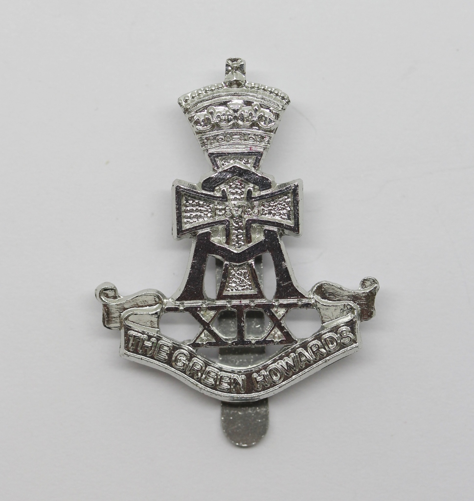 Green Howards Anodised (Staybrite) Cap Badge