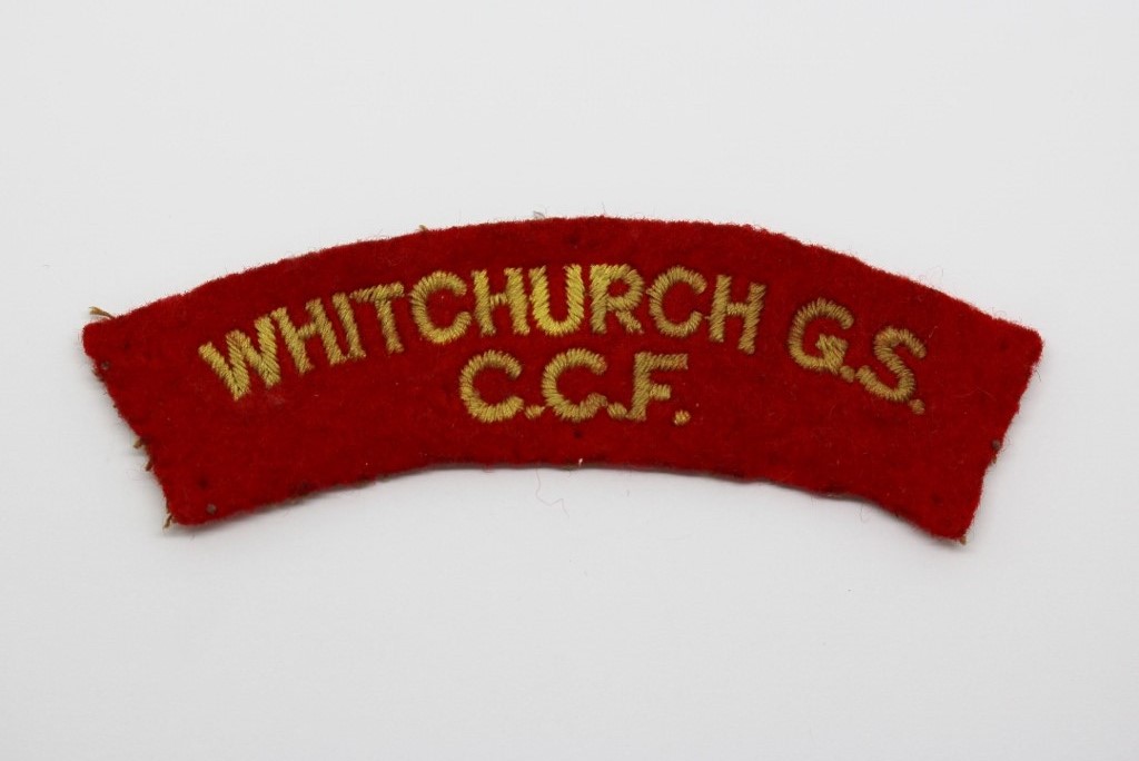 Whitchurch Grammar School C.C.F. (WHITCHURCH G.S. / C.C.F.) Cloth Shoulder Title