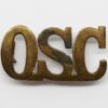 Victorian Ordnance Service Corps (O.S.C.) Shoulder Title