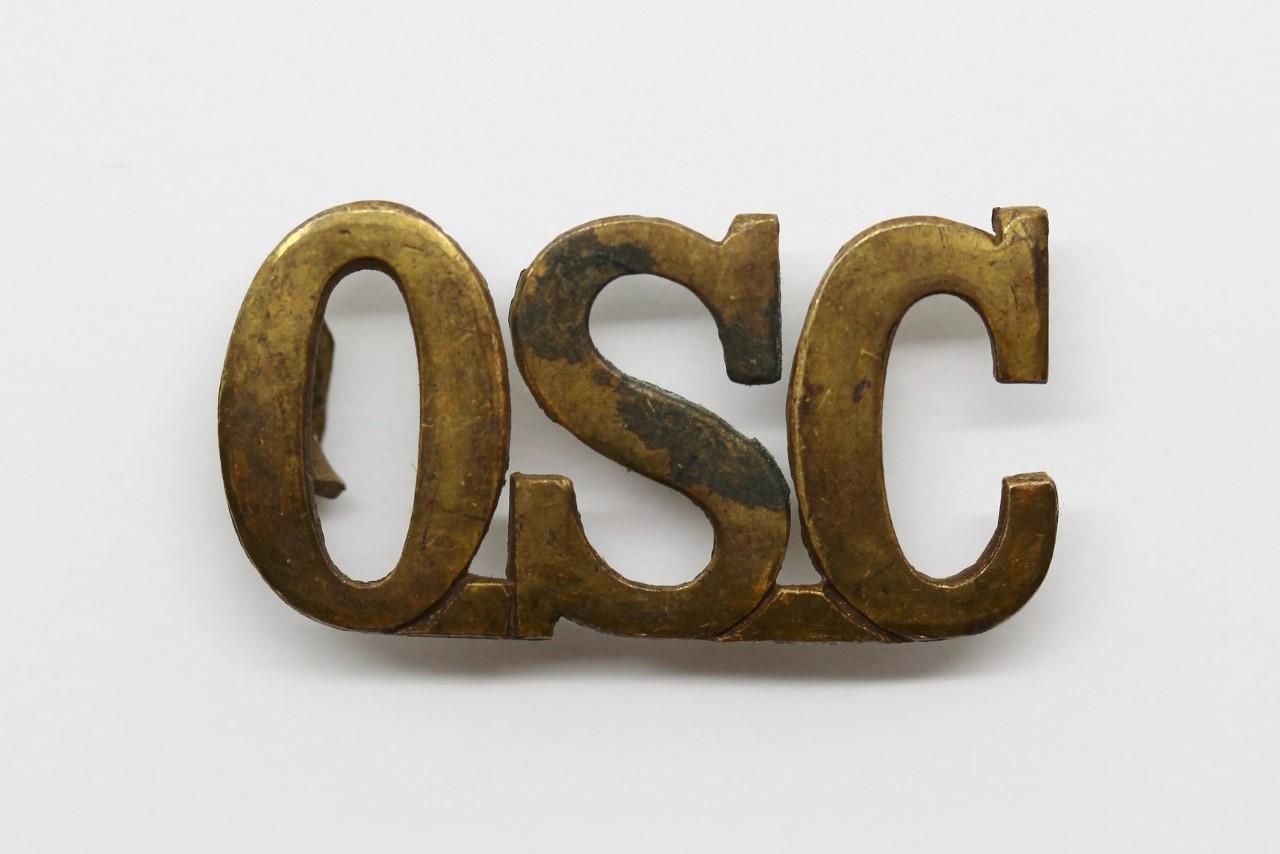 Victorian Ordnance Service Corps (O.S.C.) Shoulder Title