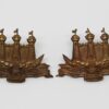 Pair of King's Own Scottish Borderers (K.O.S.B.) Officer's Service Dress Collar Badges