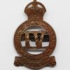 4th Queen's Own Hussars Officer's Service Dress Cap Badge - King's Crown
