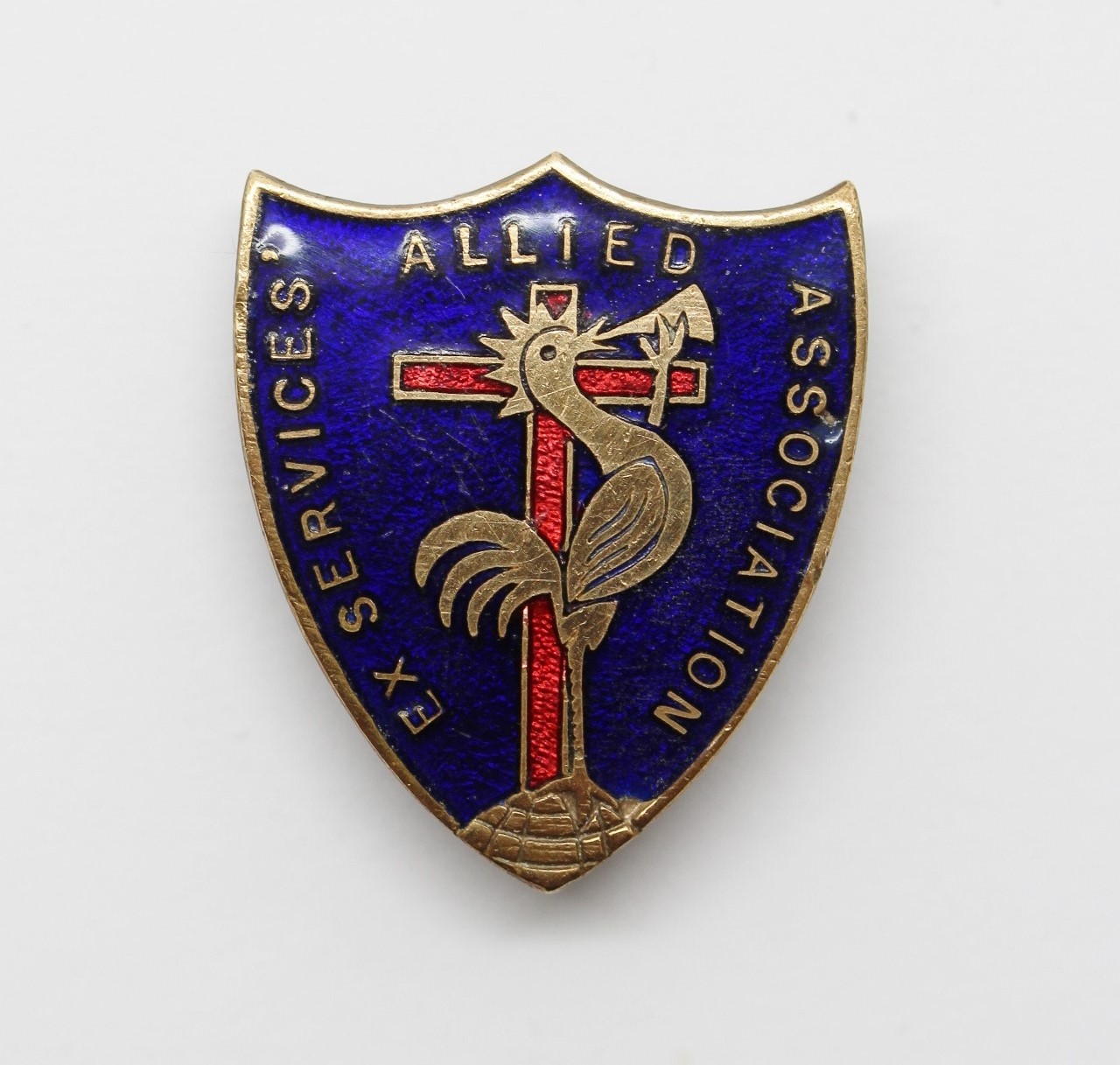 Allied Ex Services' Association Enamelled Lapel Badge