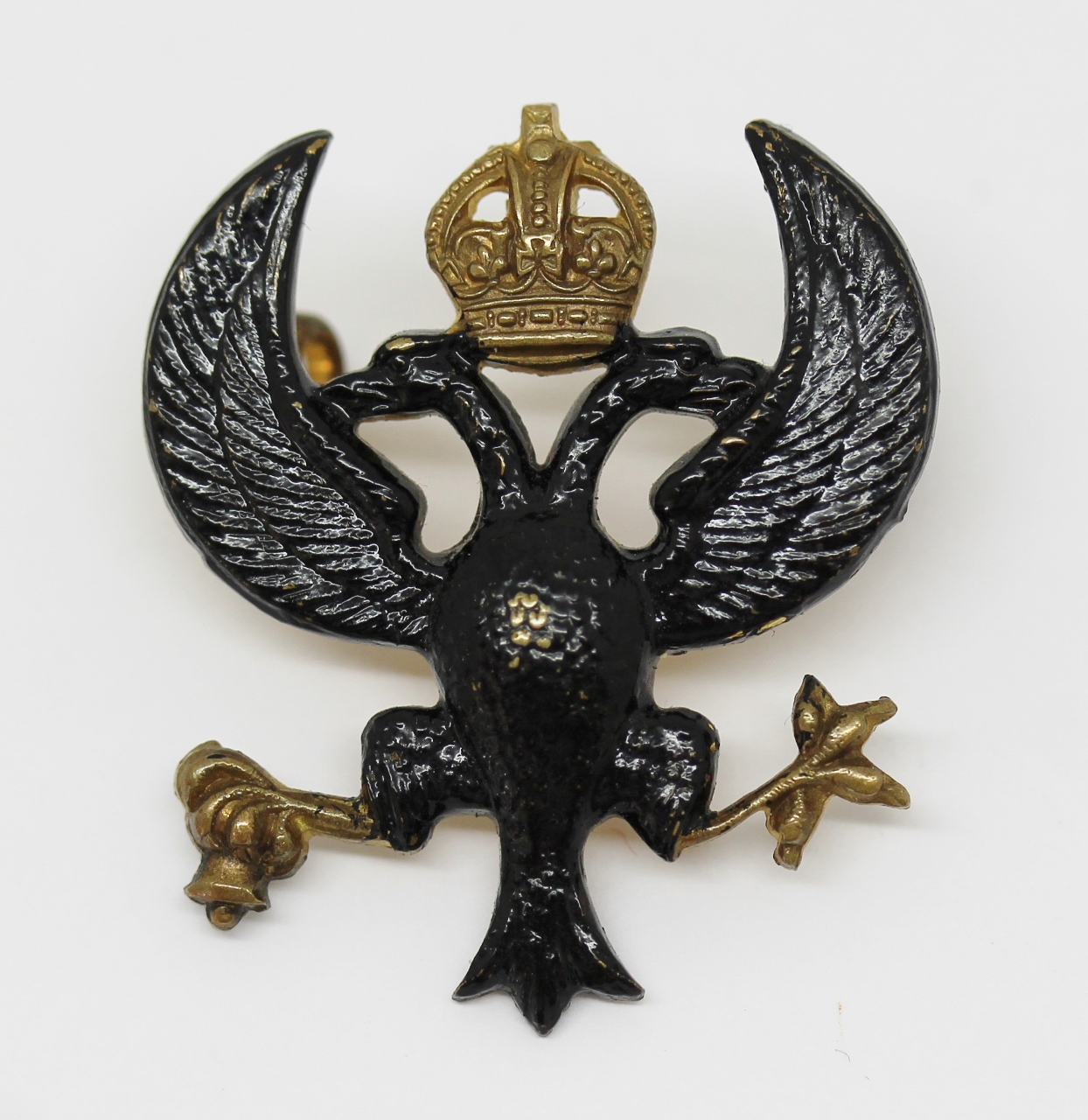 Lanarkshire Yeomanry Officer's Cap Badge - King's Crown