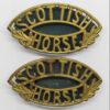 Pair of Scottish Horse Yeomanry (SCOTTISH/HORSE) Shoulder Titles
