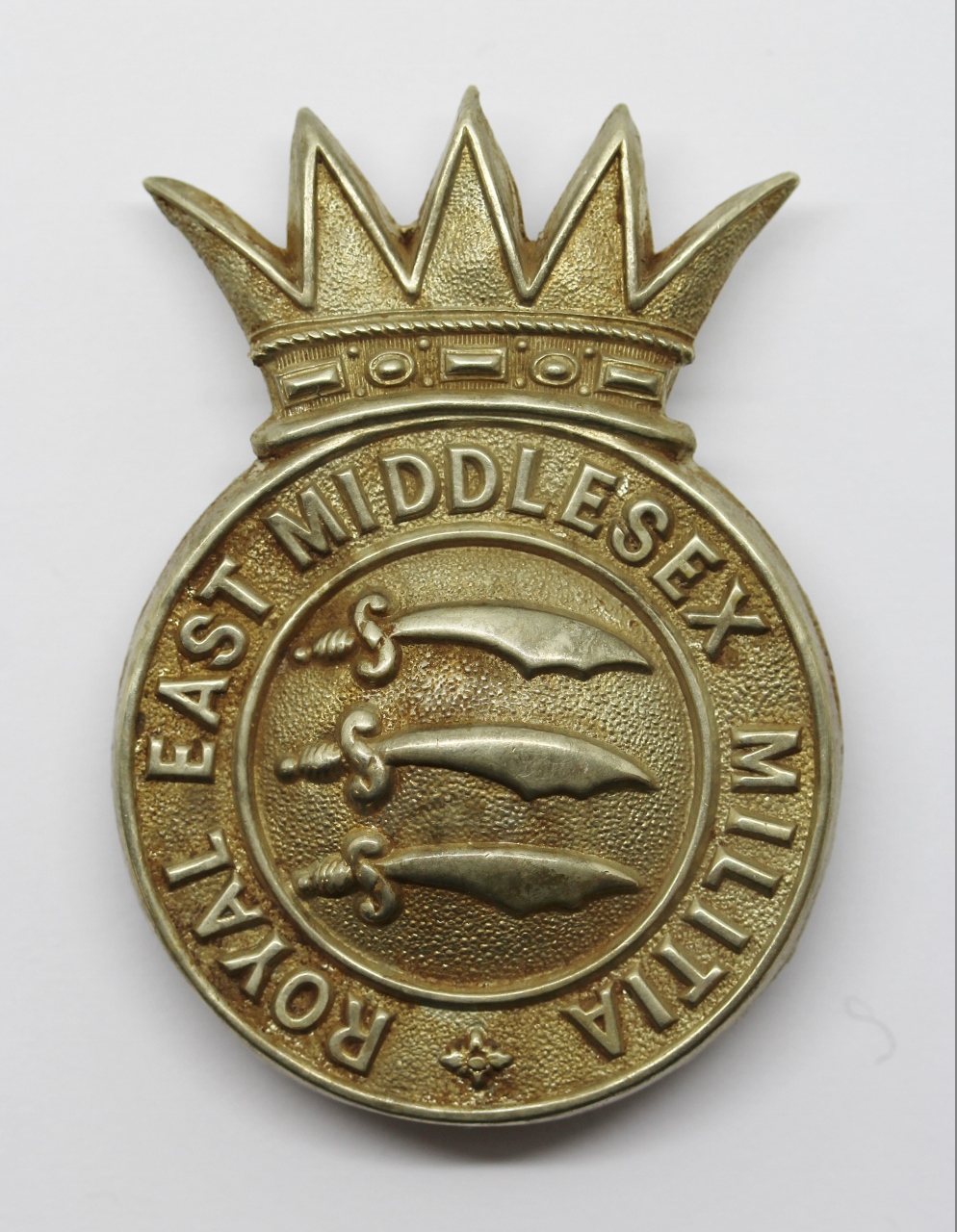 Victorian Royal East Middlesex Militia Glengarry Badge