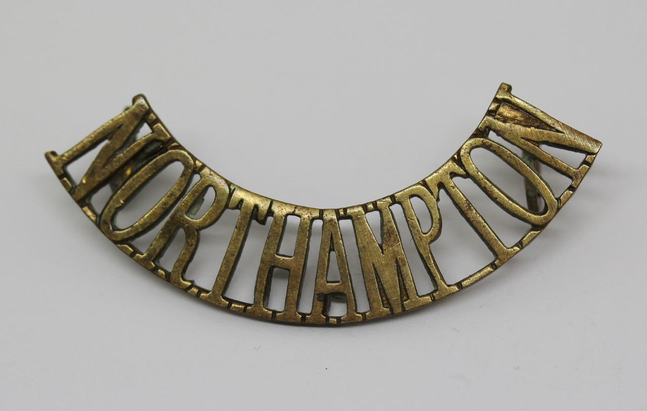 Northamptonshire Regiment (NORTHAMPTON) Shoulder Title