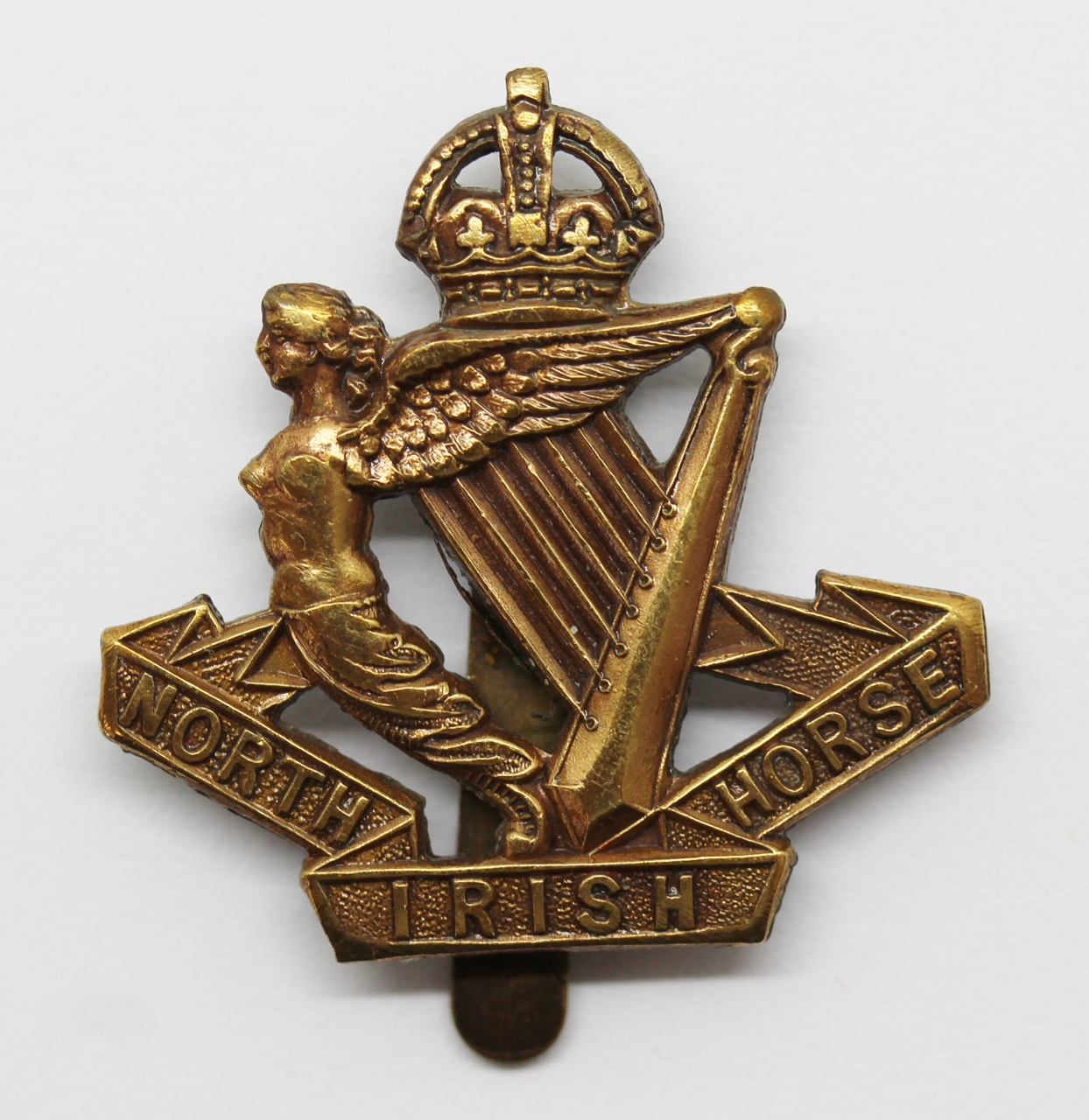 North Irish Horse Beret Badge - King's Crown