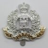 Suffolk Regiment Anodised (Staybrite) Cap Badge - Queen's Crown