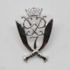 7th Gurkha Rifles Anodised (Staybrite) Cap Badge