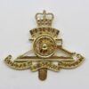 Royal Artillery Anodised (Staybrite) Beret Badge - Queen's Crown