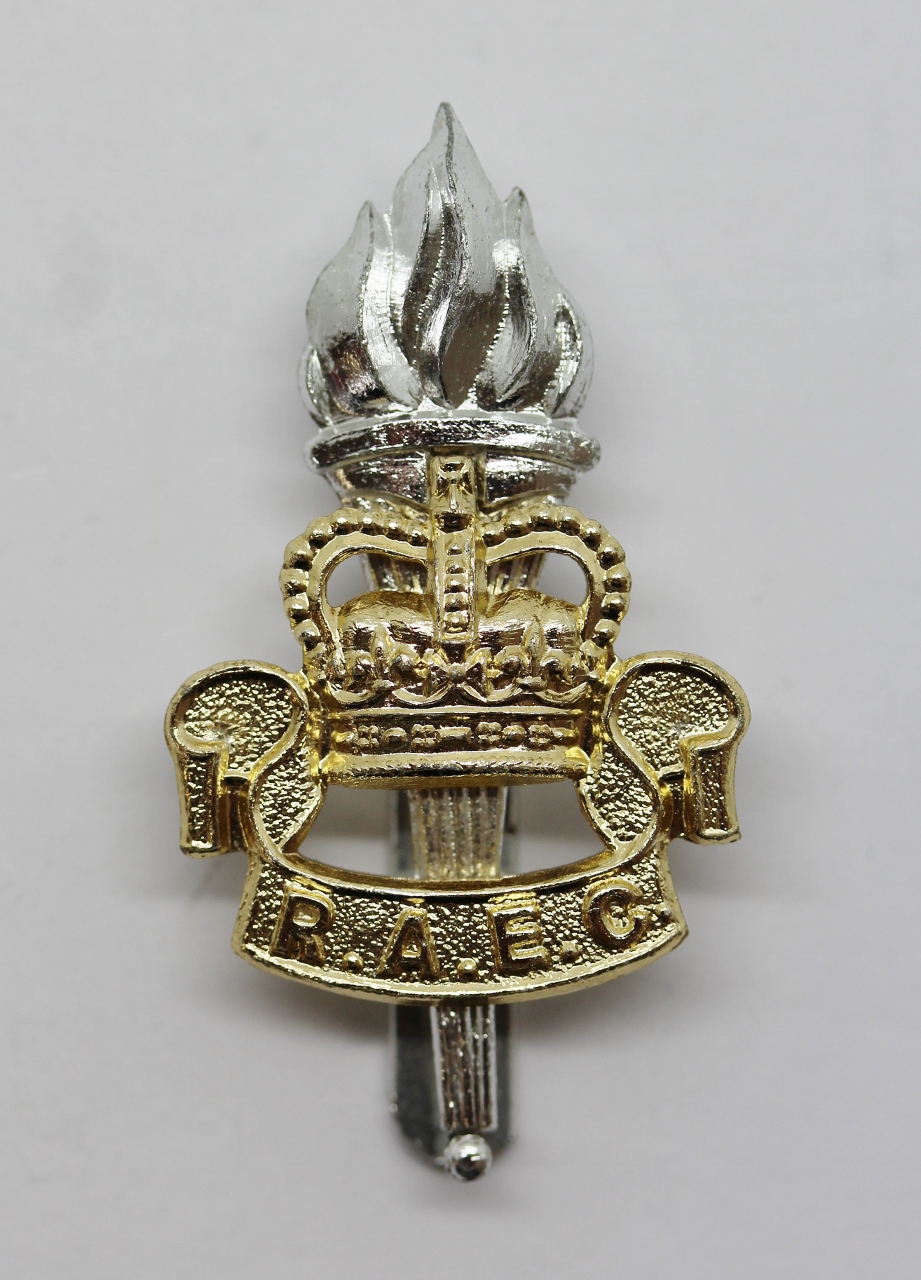Royal Army Educational Corps (R.A.E.C.) Anodised (Staybrite) Cap Badge
