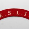 King's Shropshire Light Infantry (K.S.L.I.) Cloth Shoulder Title