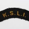 King's Shropshire Light Infantry (K.S.L.I.) Cloth Shoulder Title