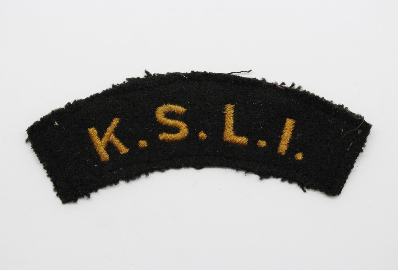King's Shropshire Light Infantry (K.S.L.I.) Cloth Shoulder Title