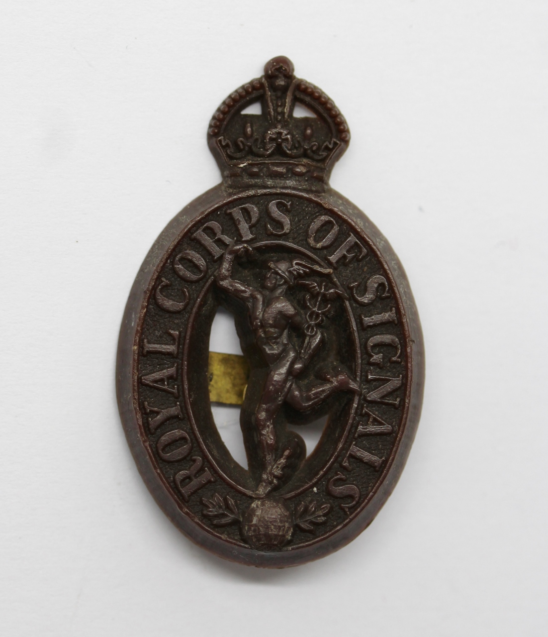 Royal Signals WW2 Plastic Economy Cap Badge