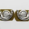 Pair of King's Own Yorkshire Light Infantry (K.O.Y.L.I.) Anodised (Staybrite) Collar Badges