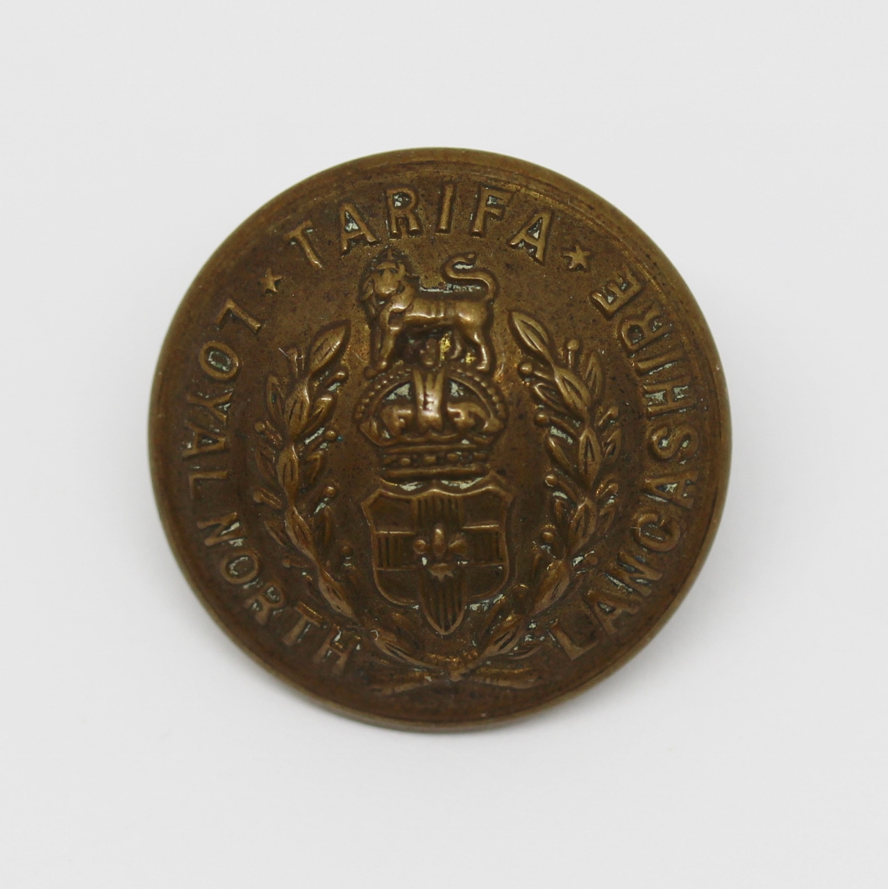 Loyal North Lancashire Regiment Officer's Button - King's Crown (Large)