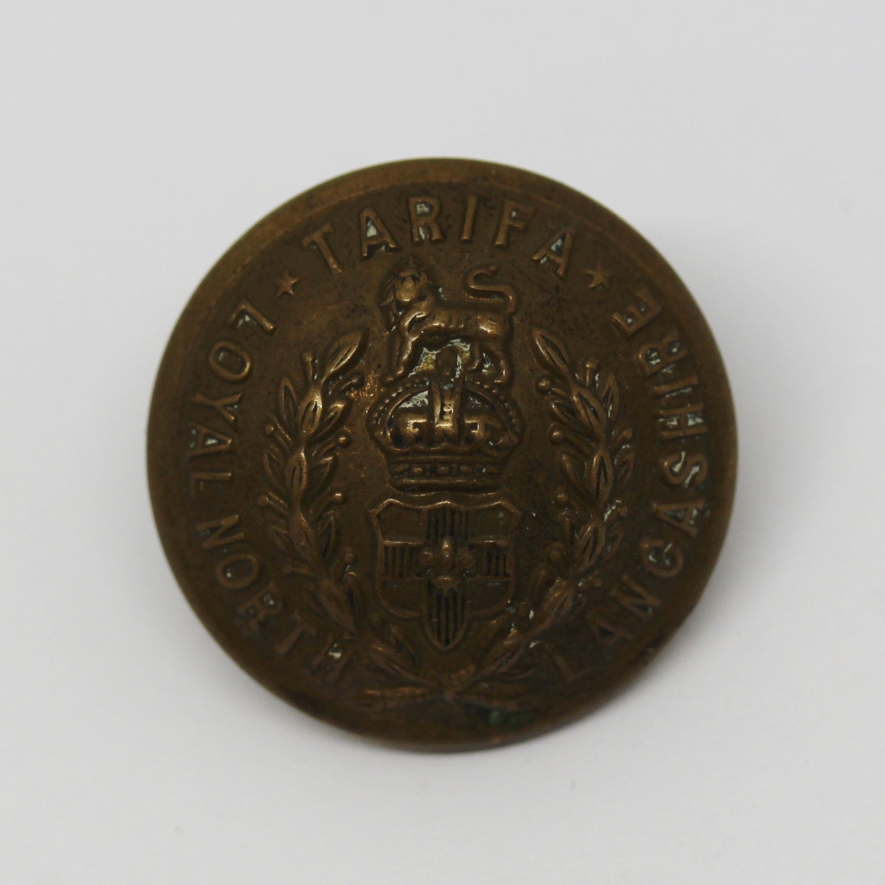 Loyal North Lancashire Regiment Officer's Button - King's Crown (Large)