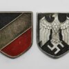 Pair of German WW2 Solar Helmet Badges