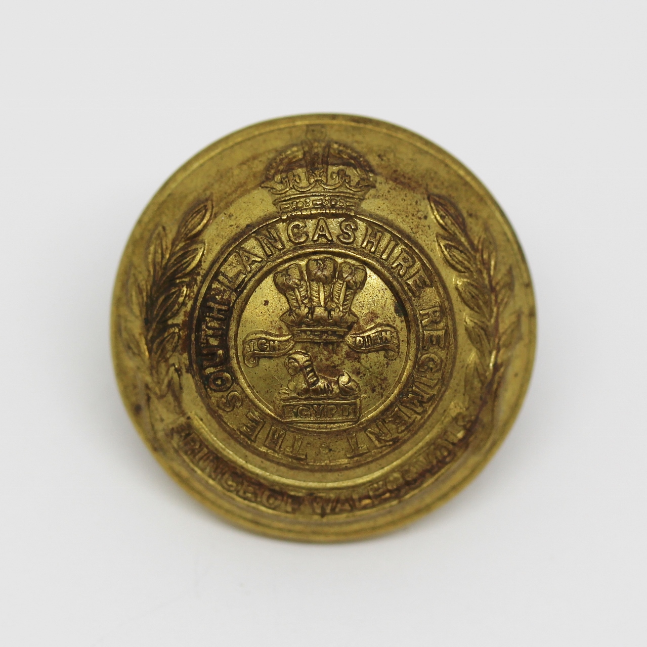 South Lancashire Regiment Officer's Button - King's Crown (Large)