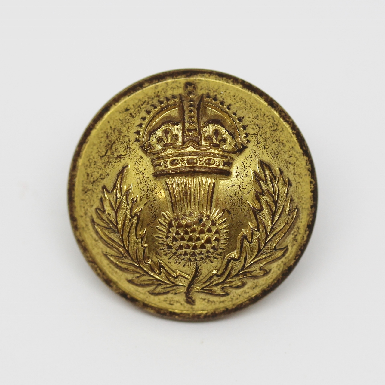 Cameron Highlanders Officer's Button - King's Crown (Large)