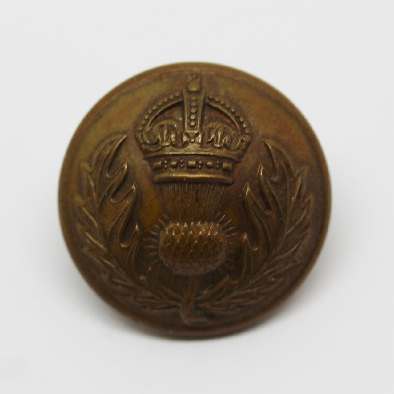 Royal Scots Fusiliers Officer's Button - King's Crown (Large)