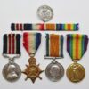 WW1 Military Medal, 1914-15 Star, British War Medal & Victory Medal Group with Silver War Badge - G.W. Hepworth A.B., Hawke Bn. R.N.V.R. (Wounded)