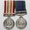 Naval General Service Medal (Clasp - Near East) & Campaign Service Medal (Clasp - Malay Peninsula) - R.E.M. A.F. Shiner, Royal Navy