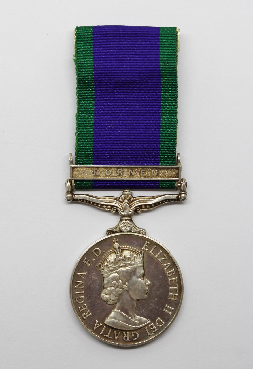 Campaign Service Medal (Clasp - Borneo) - Midshipman M.E. Balston, Royal Navy