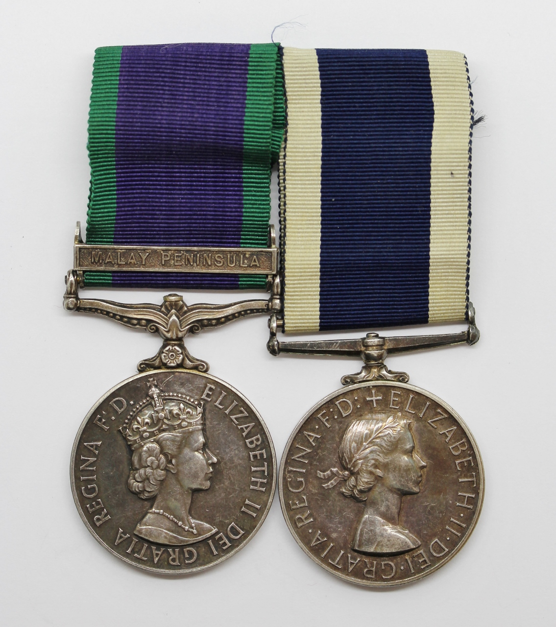 Campaign Service Medal (Clasp - Malay Peninsula) and Royal Naval Long Service & Good Conduct Medal - V. Willingham, R.E.A.(A).1., Royal Navy
