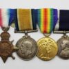 WW1 1914-15 Star, British War Medal, Victory Medal & Royal Naval LS&GC Medal Group of Four - W. Higgs, S.P.O., Royal Navy