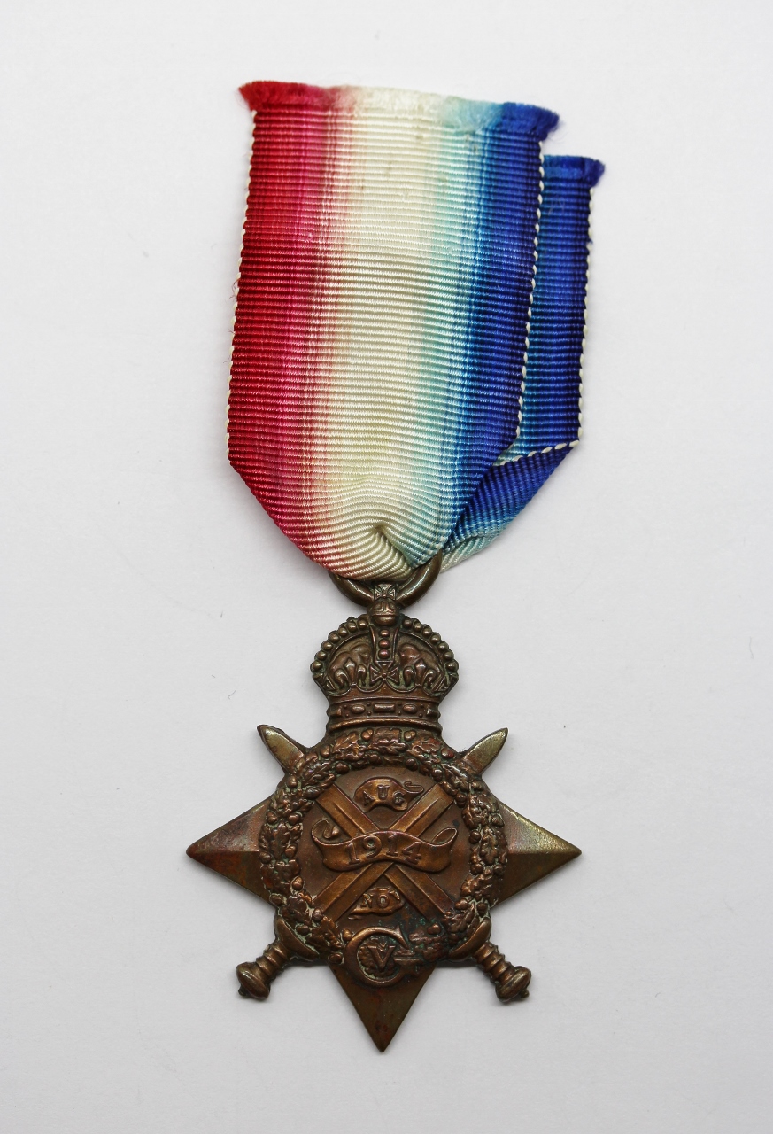 WW1 1914 Mons Star - Sapr. A. Jennings, Royal Monmouthshire R.E.