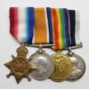 WW1 1914-15 Star, British War Medal, Victory Medal & Royal Naval LS&GC Medal Group of Four - Shpt. A. Fiddick, Royal Navy