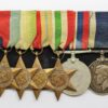 WW2 and Royal Naval Long Service & Good Conduct Medal Group of Six - J.E. Hepworth, P.O. S.M., Royal Navy, H.M.S. Drake