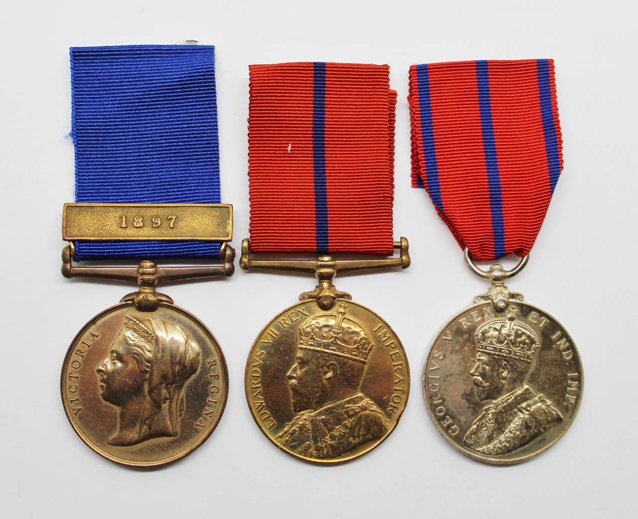 1887 Police Jubilee Medal (Clasp - 1897), 1902 Police Coronation Medal & 1911 Police Coronation Medal Group of Three - PC. G. Austen, R Division, Metropolitan Police