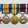 WW1 1914 Mons Star, British War Medal, Victory Medal, Army LS&GC and Meritorious Service Medal Group of Five - Sjt. J. Boags, Royal Scots Fusiliers